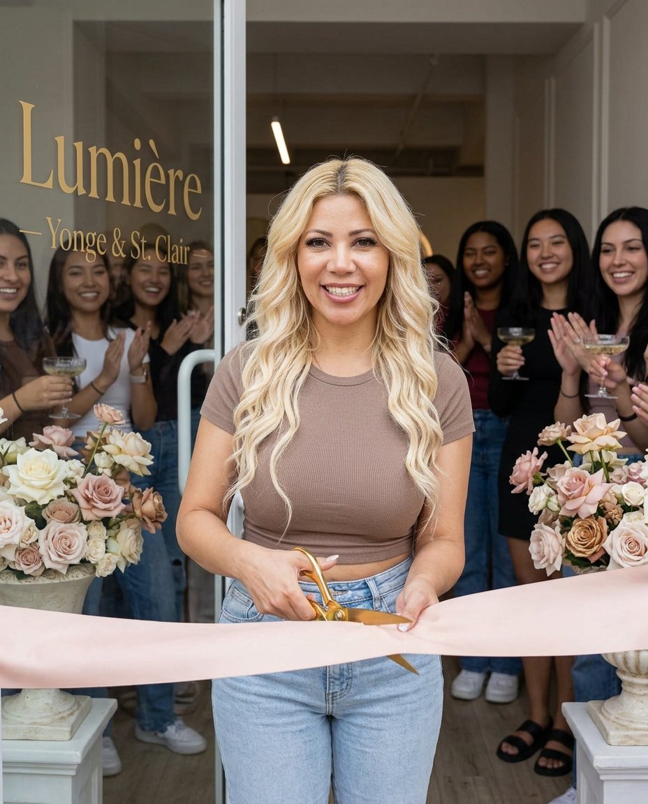 Founder ribbon cutting at Yonge and St. Clair