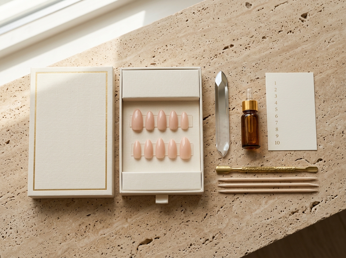 Lumière Bespoke Press-On Kit Flatlay