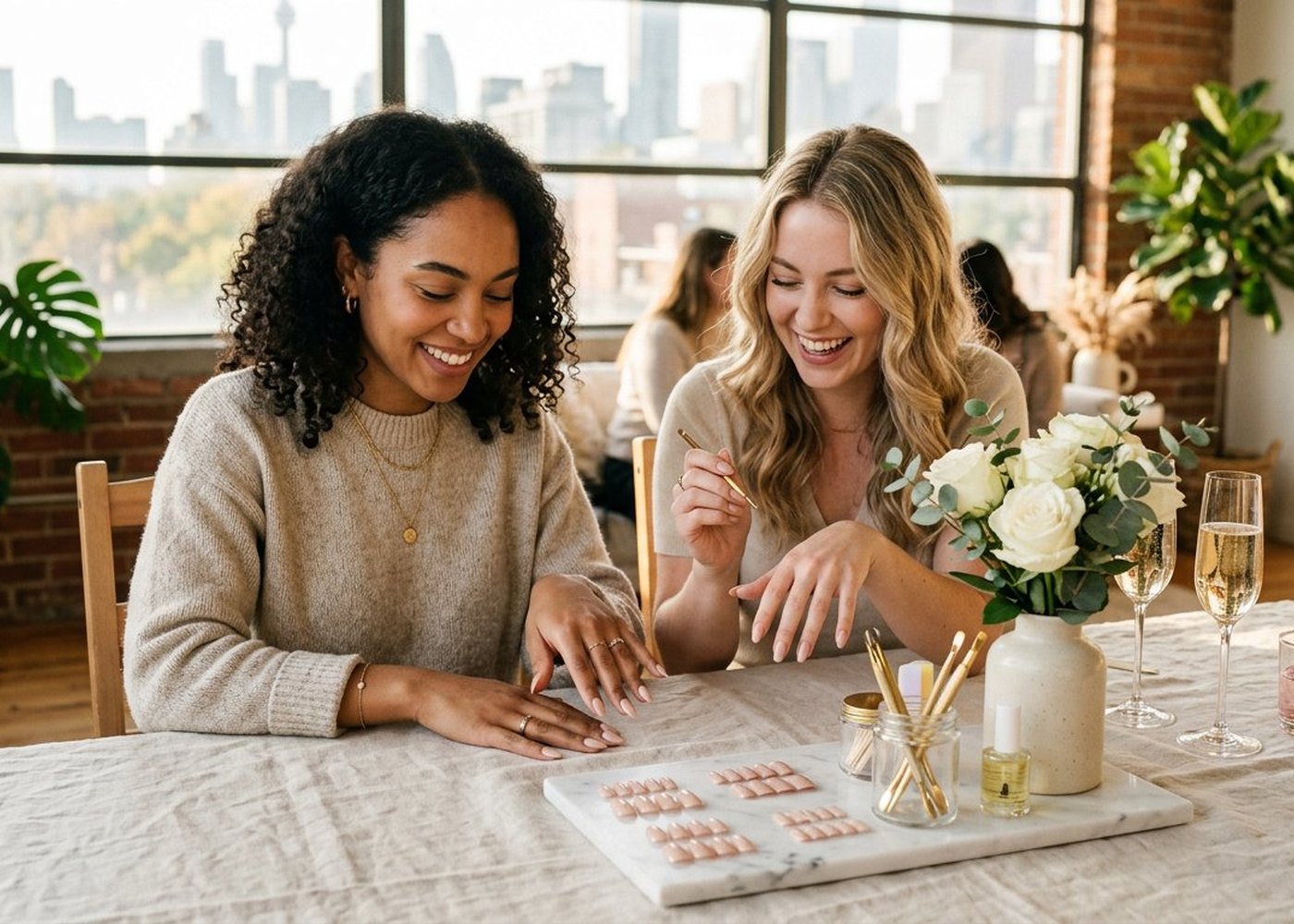 Private nail workshop table
